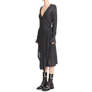 FREE shipping 🔥🔥Chloé lurex knit evening wrap dress small